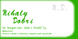 mihaly dobri business card